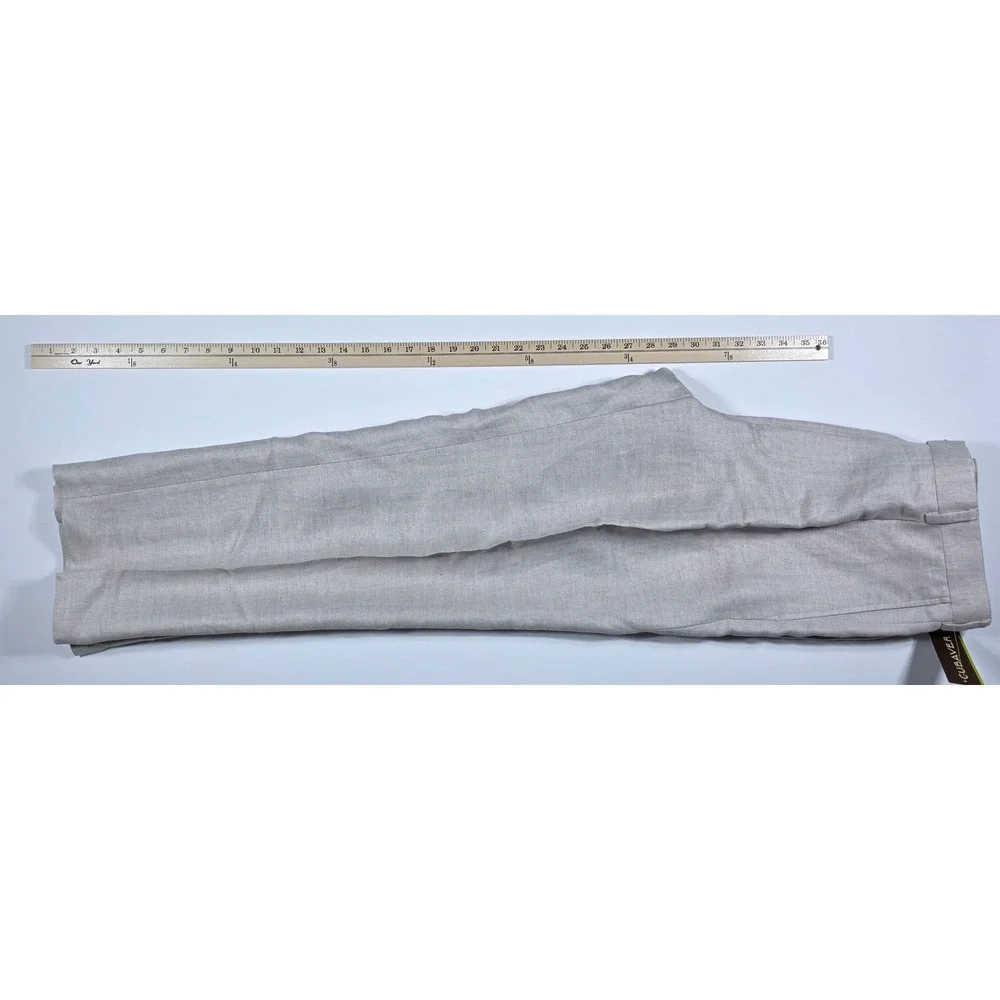 Cubavera Essentials Men's 34x30 Natural Linen Blend Herringbone Pants NEW